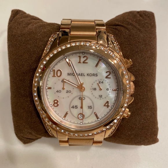 Michael Kors Accessories - Michael Korda Rose Gold Watch with crystals Michael Kors Accessories - Michael Korda Rose Gold Watch with crystals